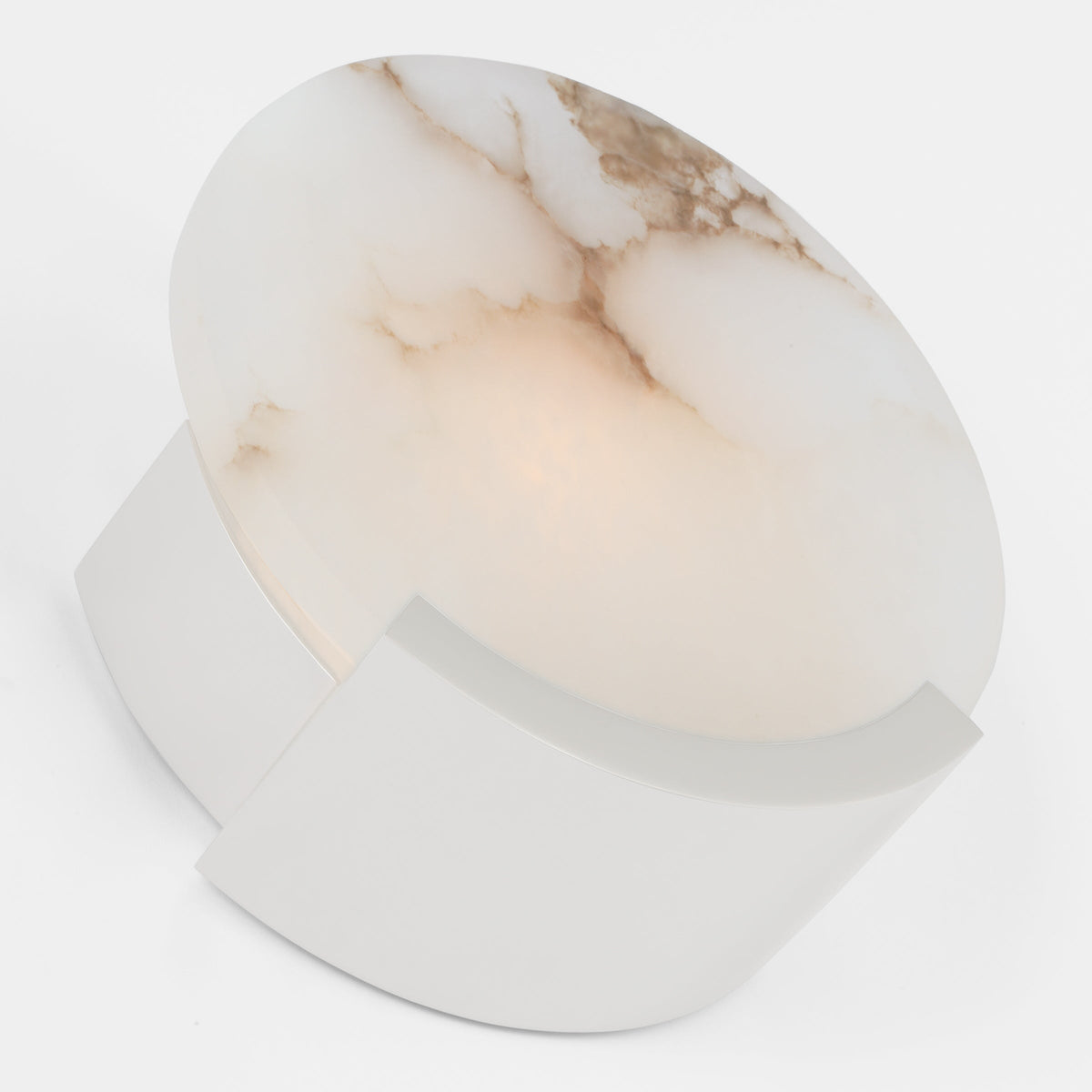 Nivenella Round Alabaster Wall Lamp