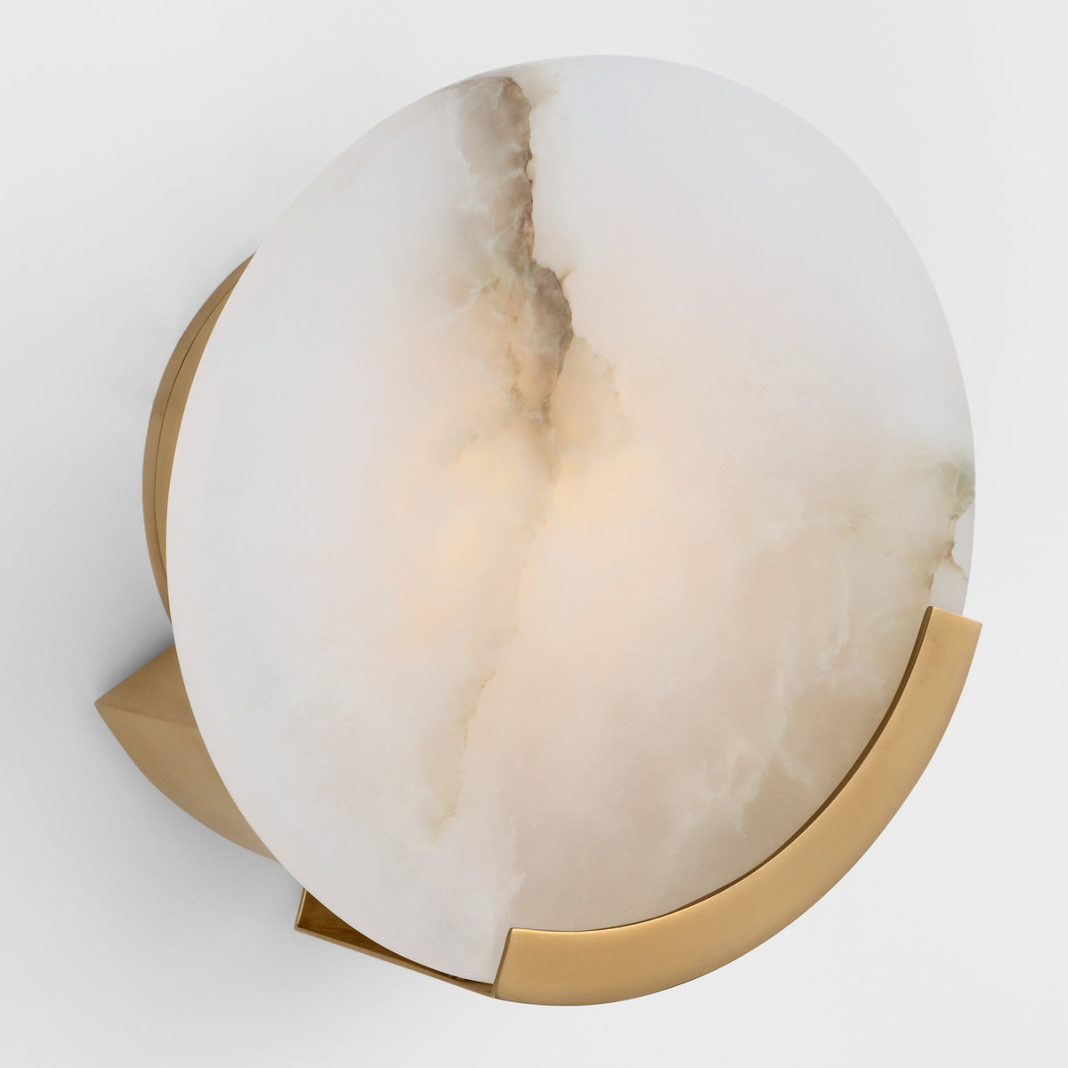 Nivenella Round Alabaster Wall Lamp