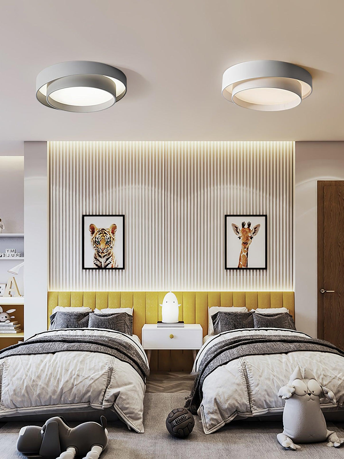 Velaline Ceiling Light Double Layers Modern Cylinder