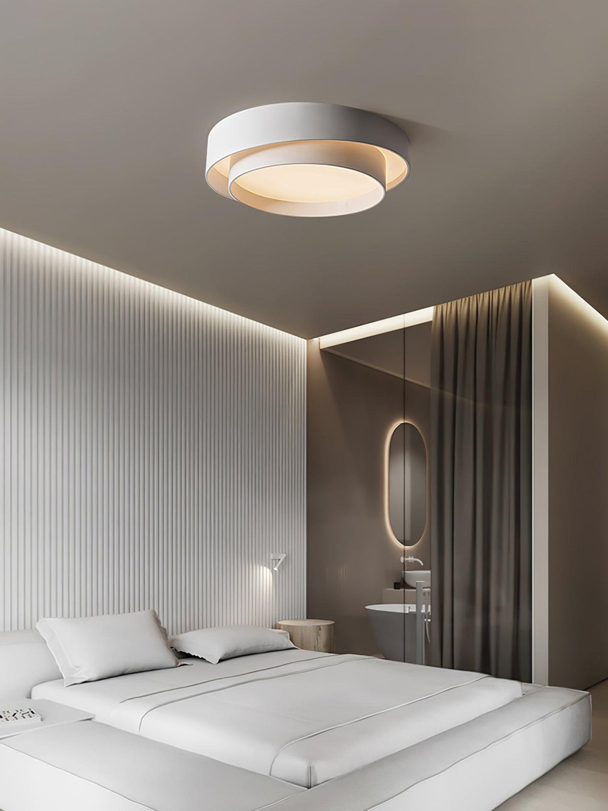 Velaline Ceiling Light Double Layers Modern Cylinder