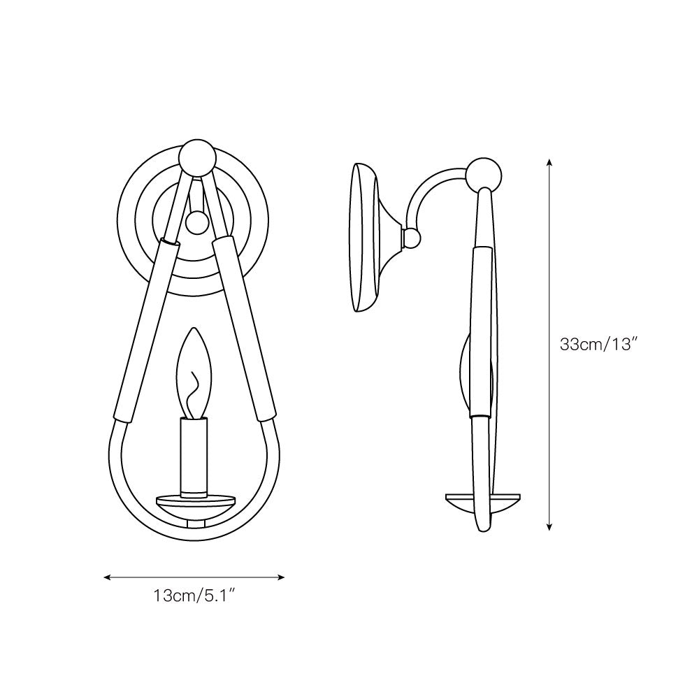 Calaielle Elegance Vintage Wall Lamp