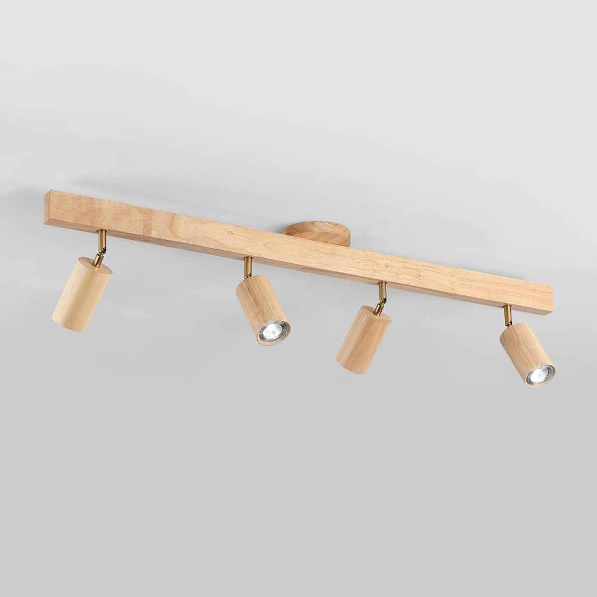 Visusot Track Lighting Spotlight Wood
