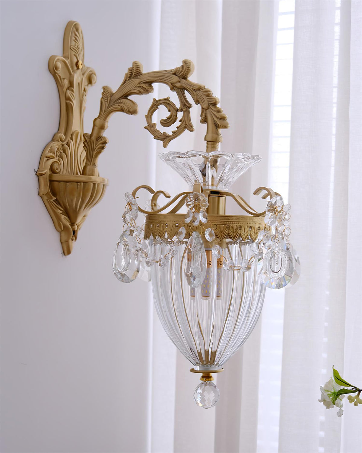 Vireon Wall Lamp Gold Double Sconce Modern