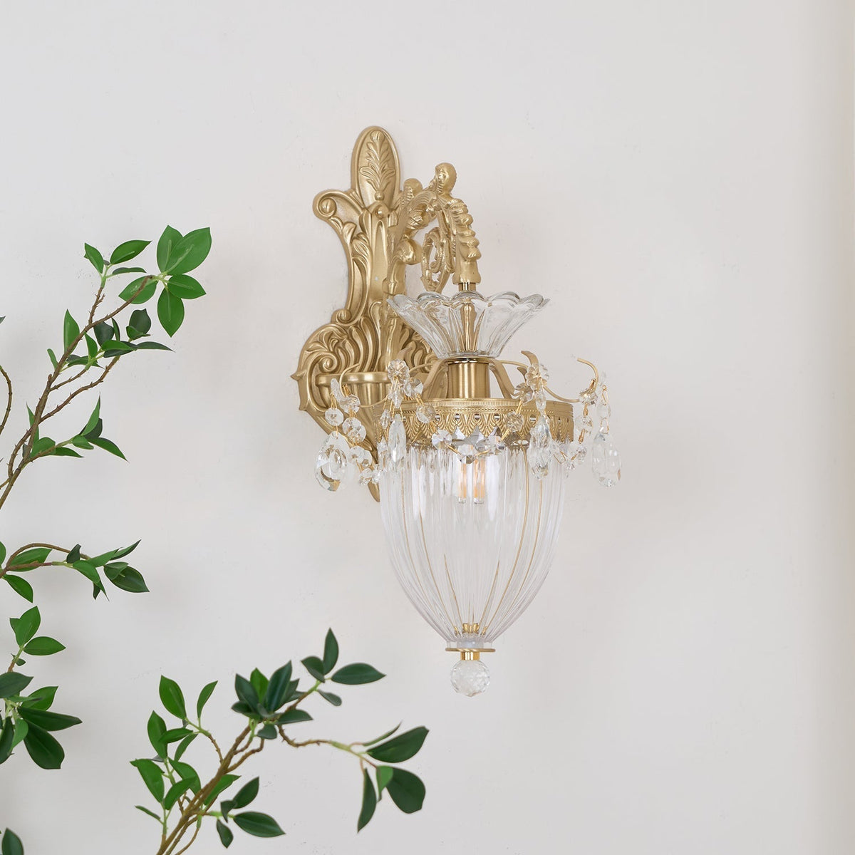 Vireon Wall Lamp Gold Double Sconce Modern