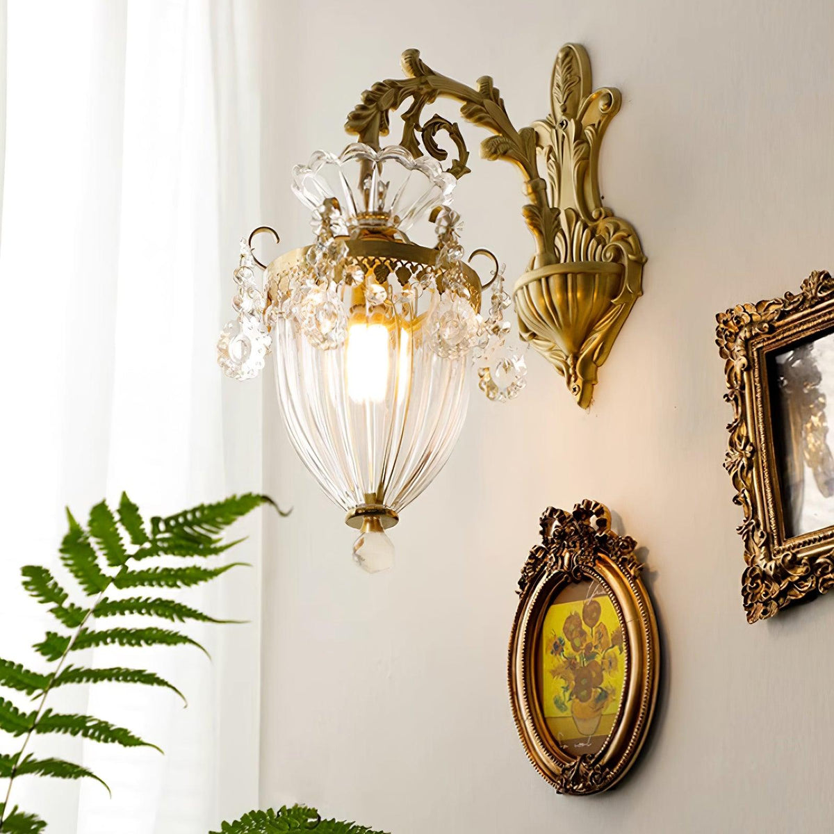Vireon Wall Lamp Gold Double Sconce Modern