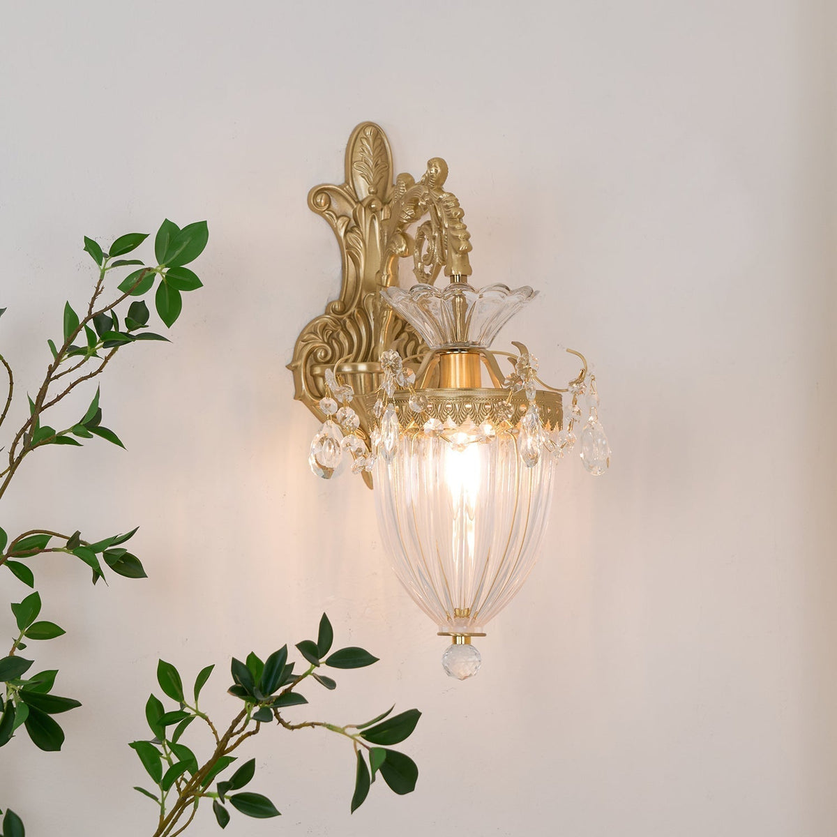 Vireon Wall Lamp Gold Double Sconce Modern