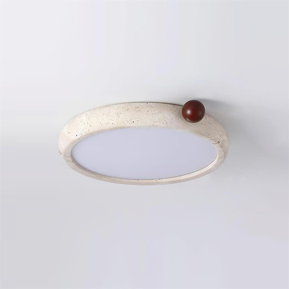 Serelise Cute Travertine Round Ceiling Light
