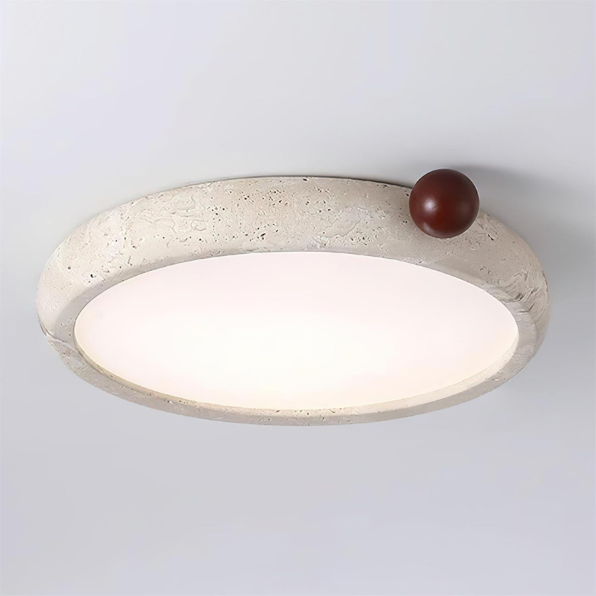 Serelise Cute Travertine Round Ceiling Light
