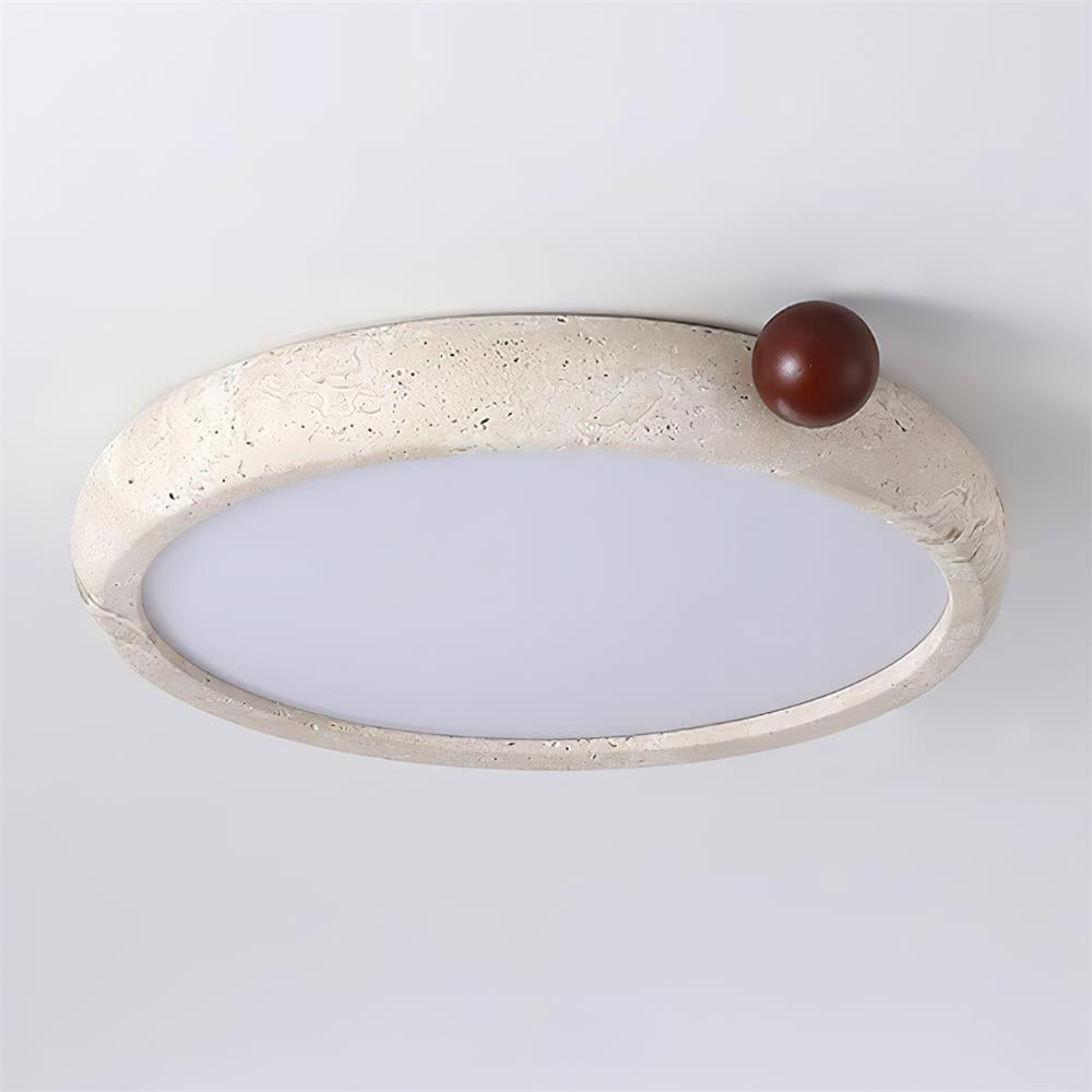 Serelise Cute Travertine Round Ceiling Light