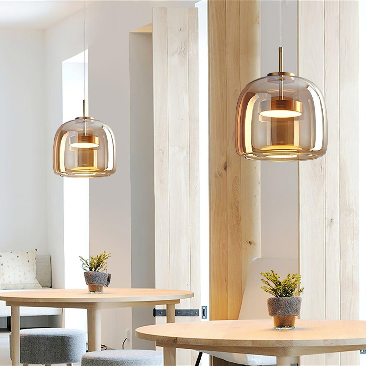 Obsidian Modern Glass Pendant Lamp
