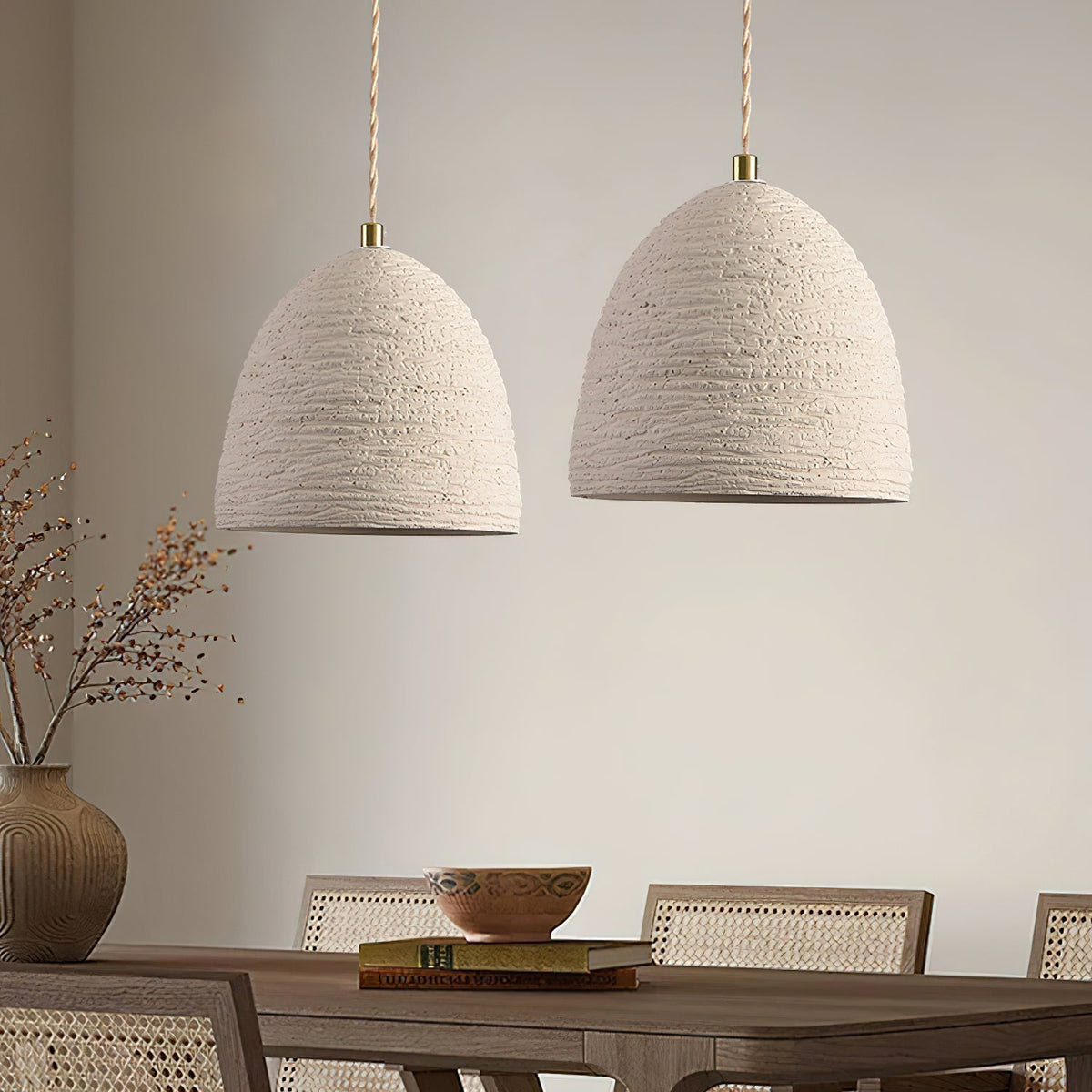 Nirove Pendant Lamp Adjustable Fabric Shade