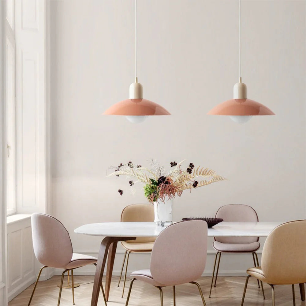 Febibosu Pendant Light Modern Colorful Dome-shaped