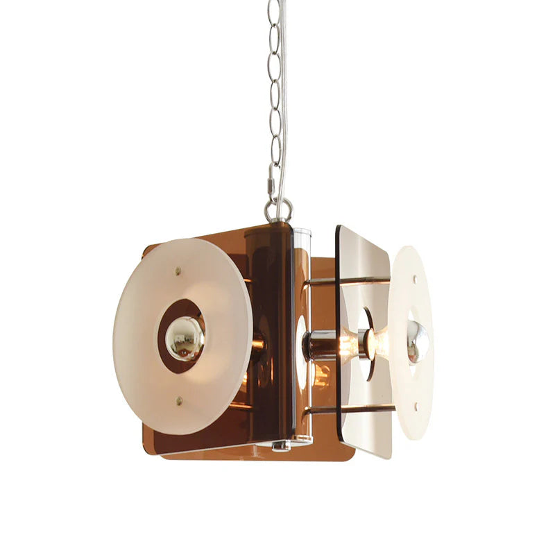 Gibemola Design Pendant Light Brown Glass Dining Room/Living Room