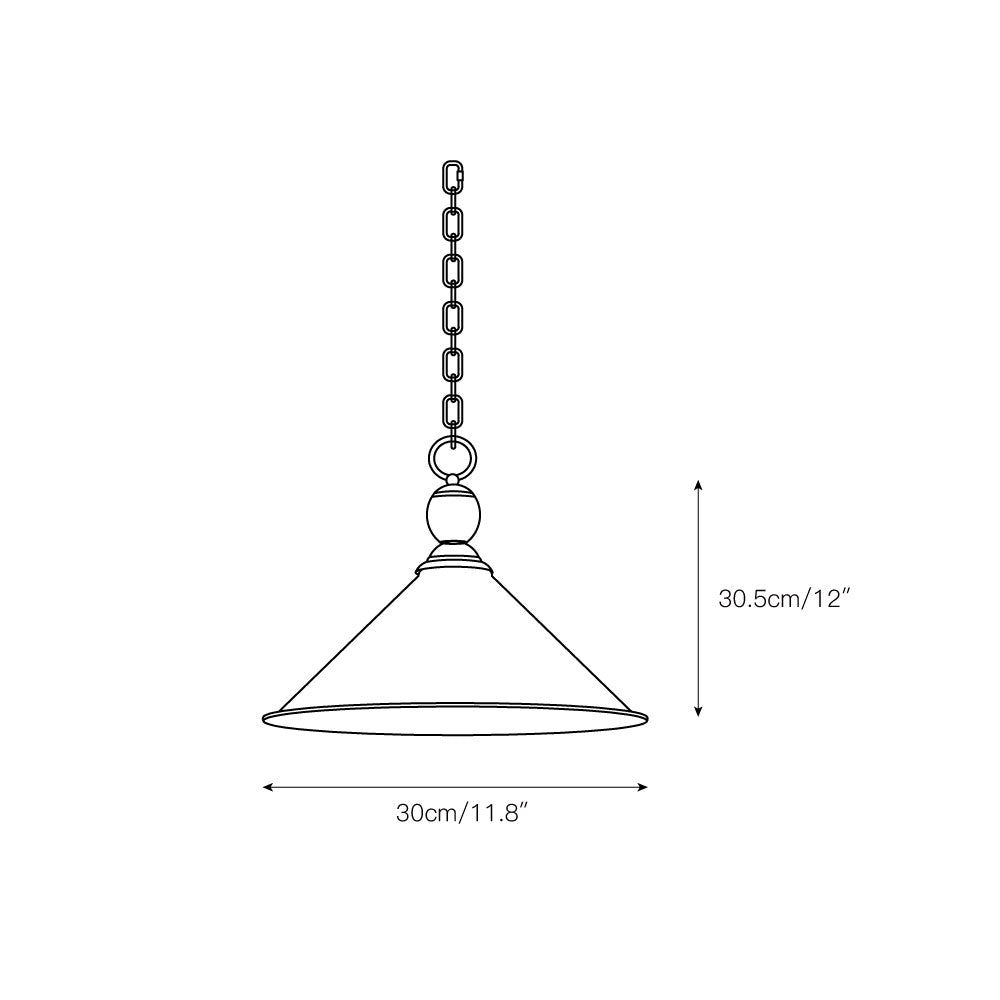 Orialira Vintage Industrial Brass Pendant Light