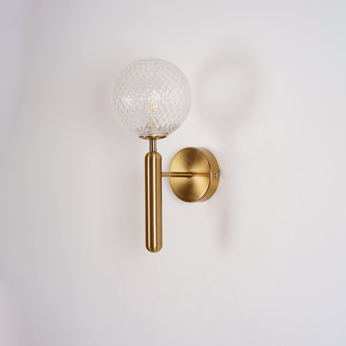 Ilirila Modern Minimalist Brass Glass Wall Light