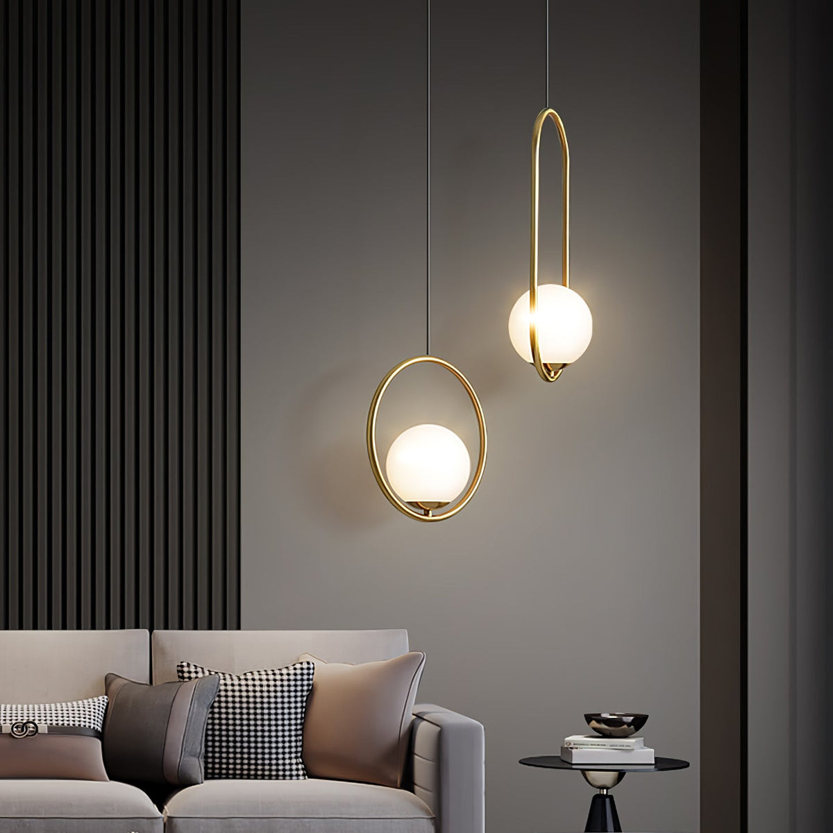 Valcendre Brass Pendant Swag Light