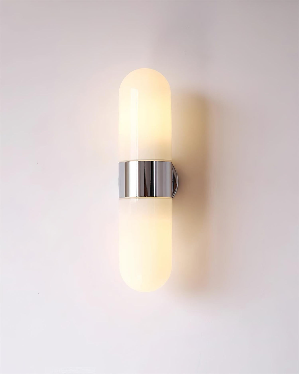 Wall Lamp Metal Glass Modern Minimalist Vertical Sconce for Bedroom