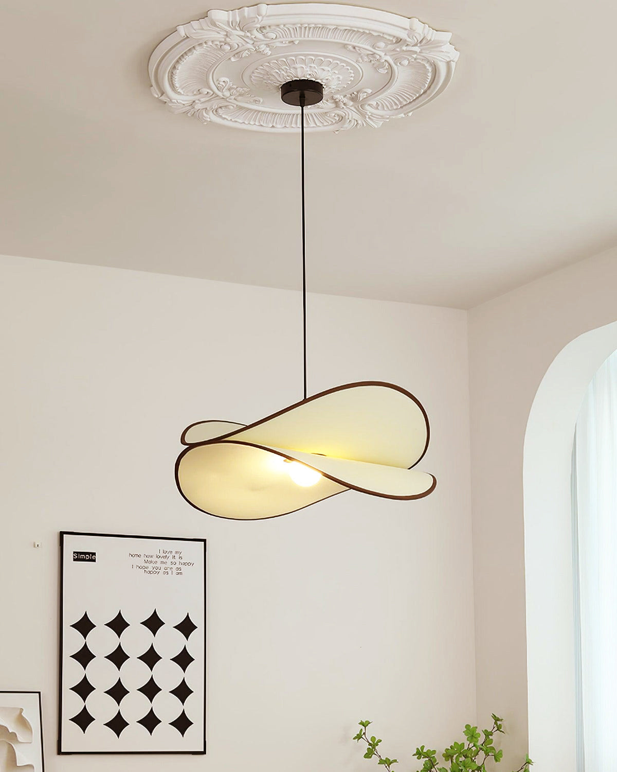 Sereraya Creativity Art Fabric Pendant Lamp