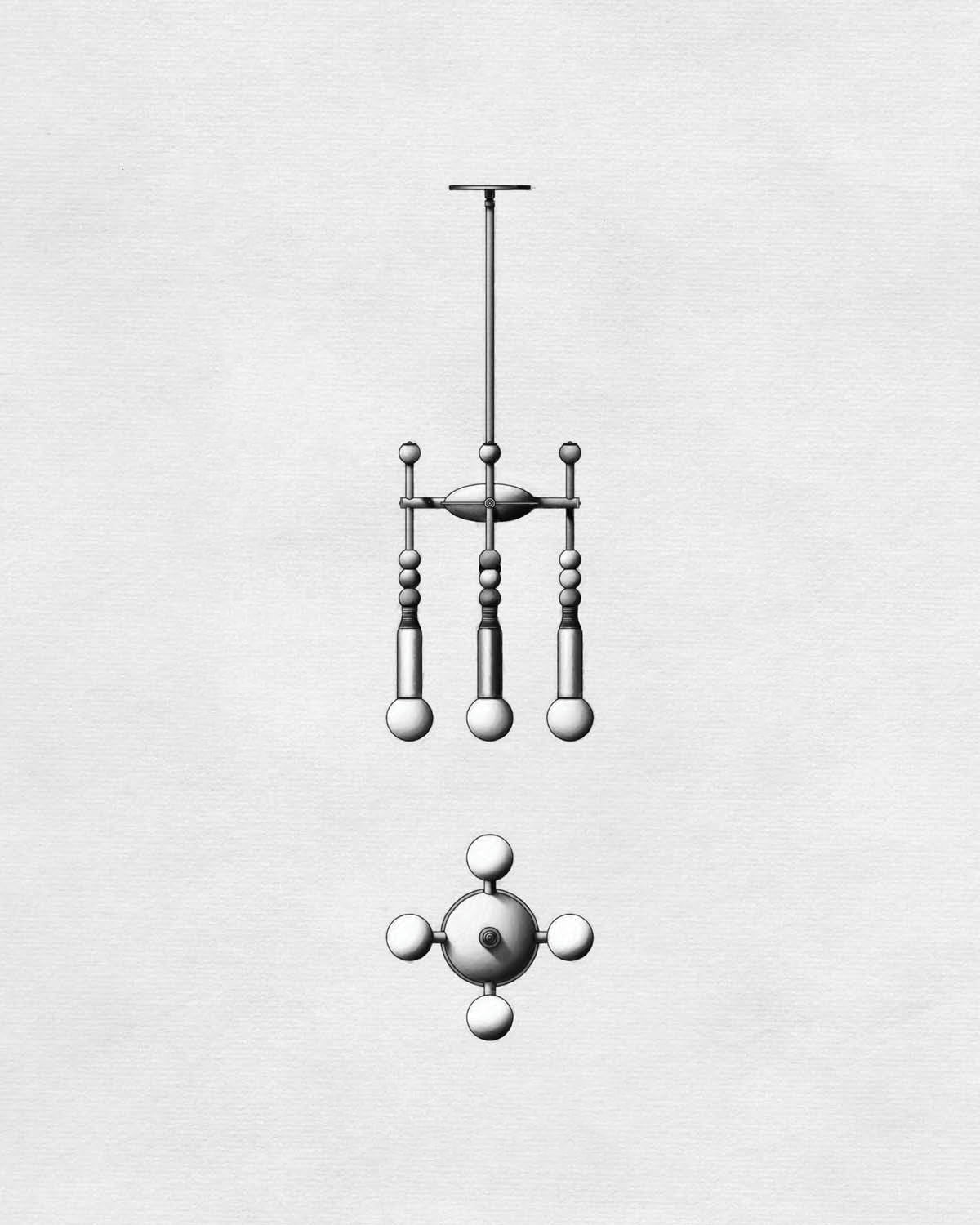 Mariviel Traditional Elegance Marble Chandelier