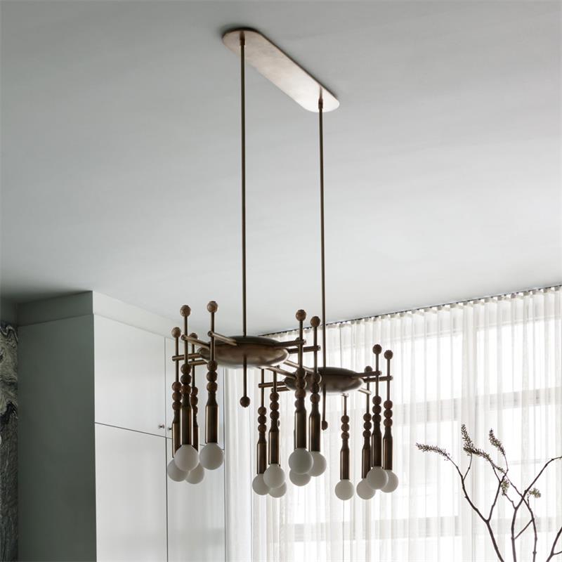 Mariviel Traditional Elegance Marble Chandelier