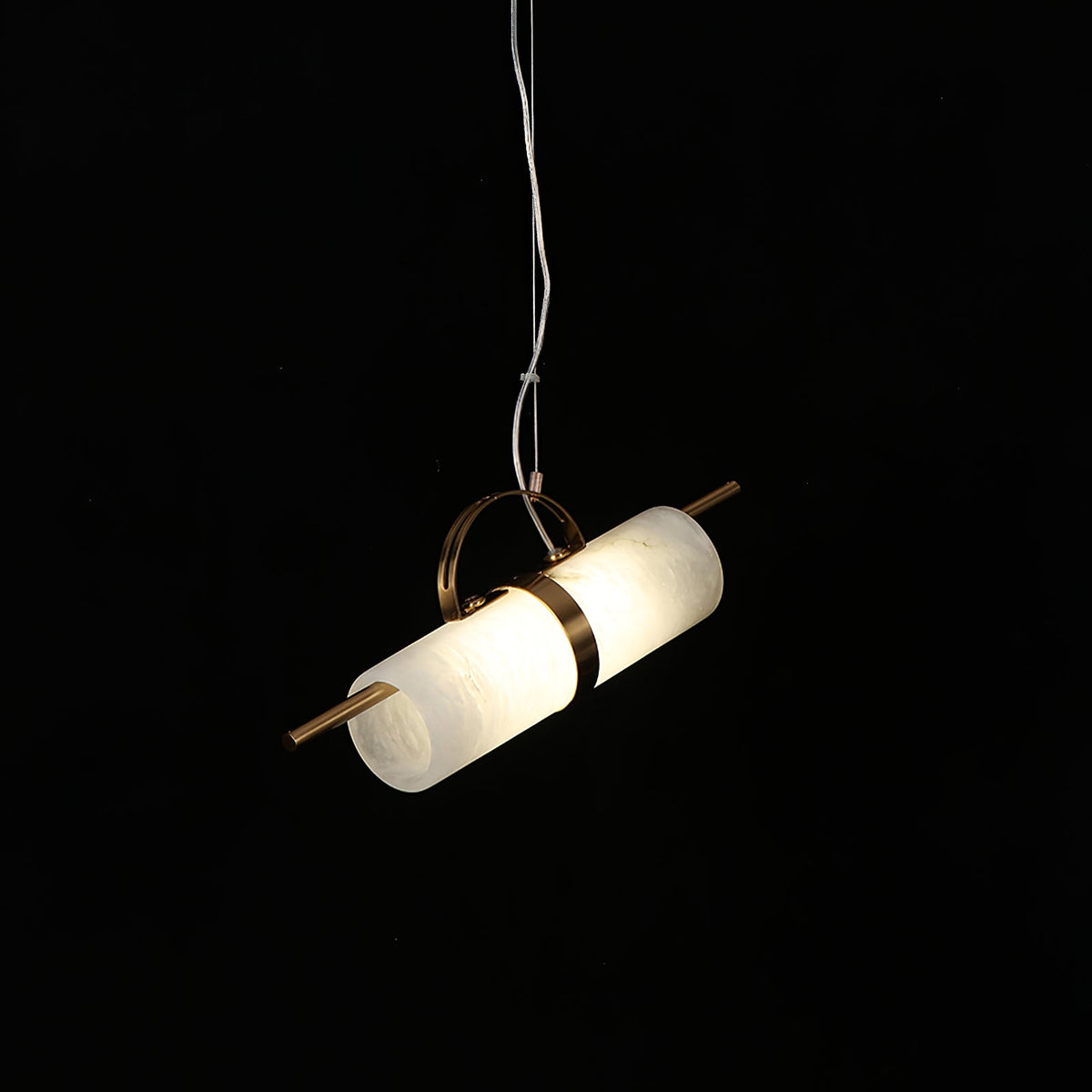 Niveaya Cylindrical Alabaster Pendant Light