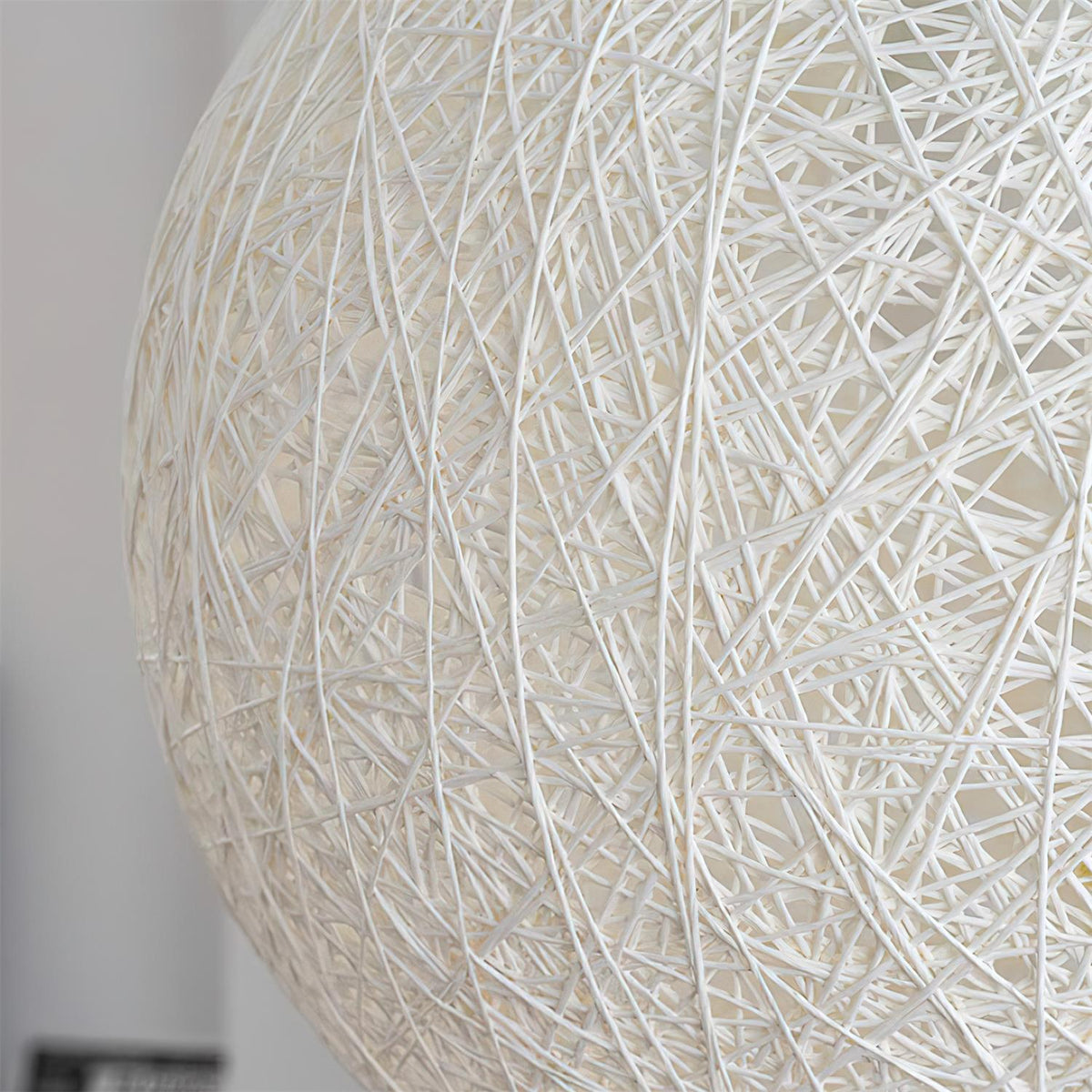 Rovira Pendant Light Hemp Rattan Sphere Bohemian