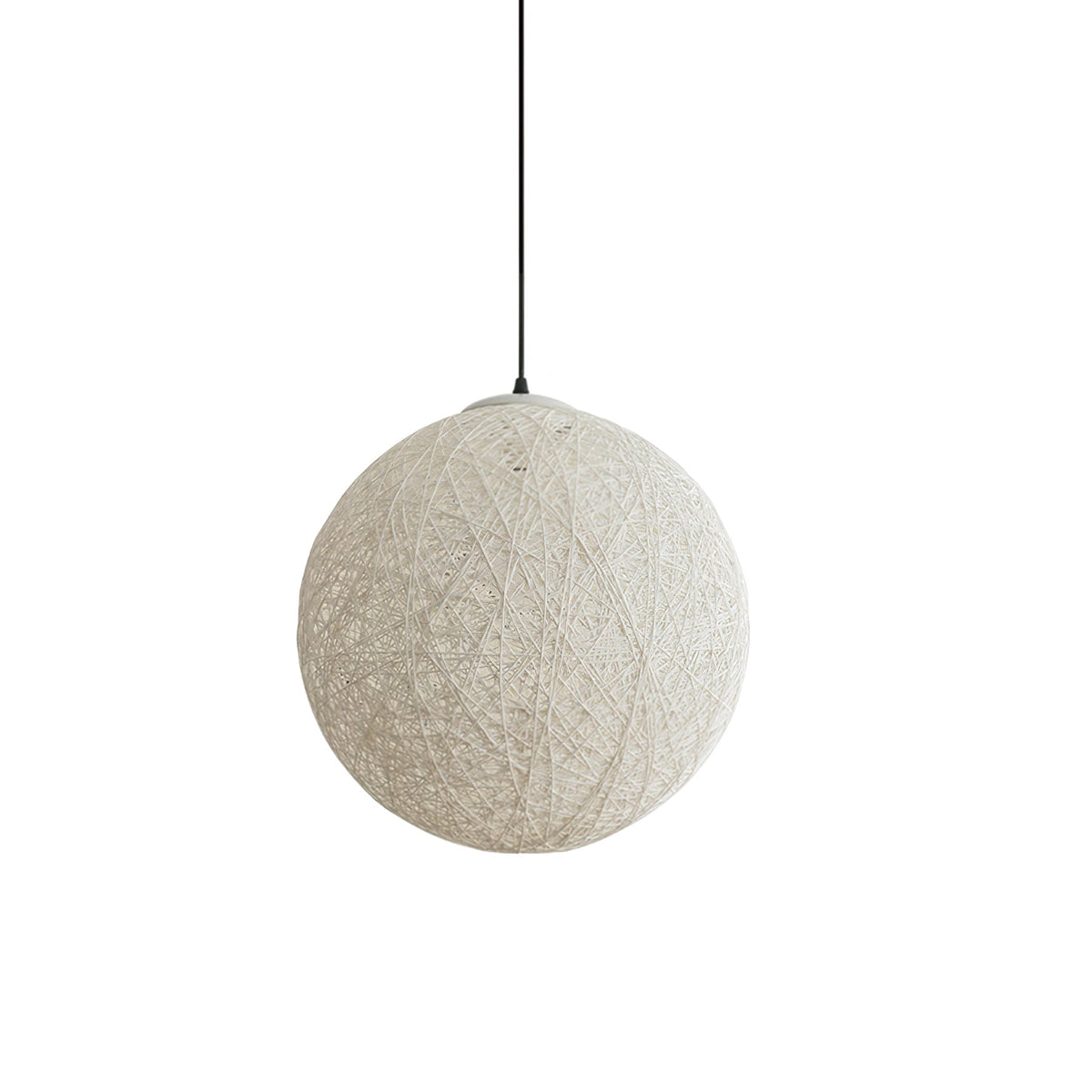 Rovira Pendant Light Hemp Rattan Sphere Bohemian