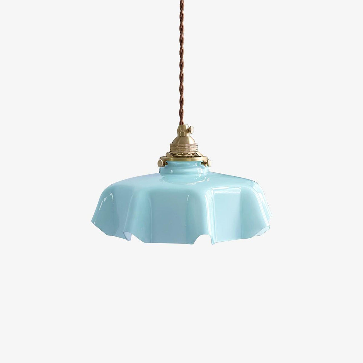 Sepalom Farmhouse Ruffled Pendant Light