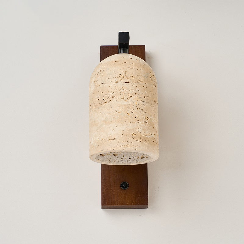 Cevenia Art Classic Natural Travertine Wall Lamp