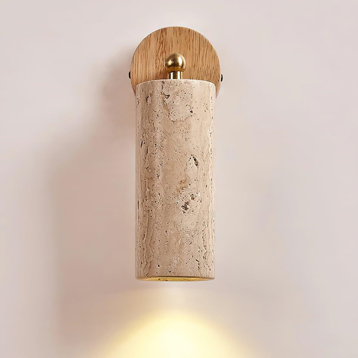Delo Adjustable Travertine Wall Sconce