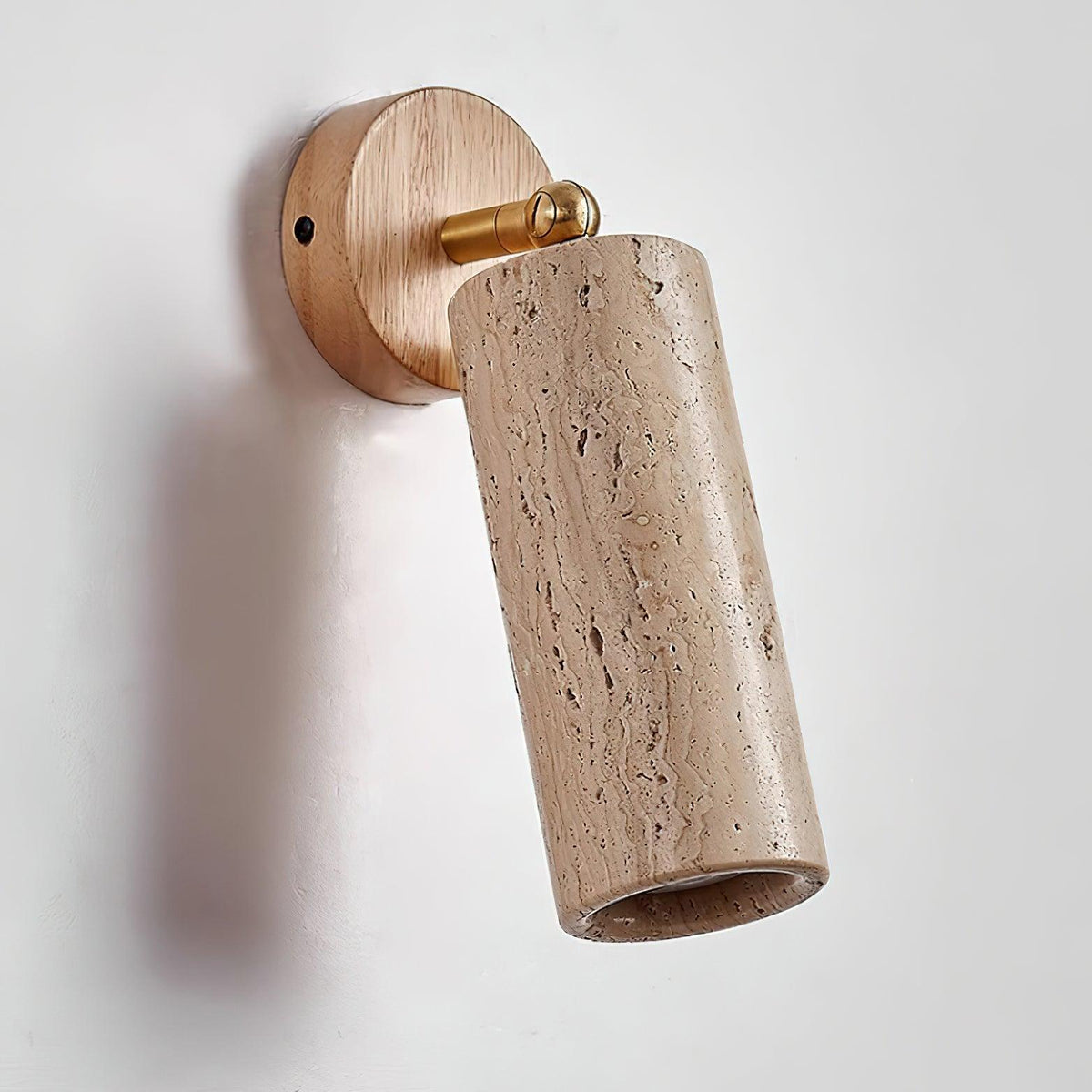 Delo Adjustable Travertine Wall Sconce