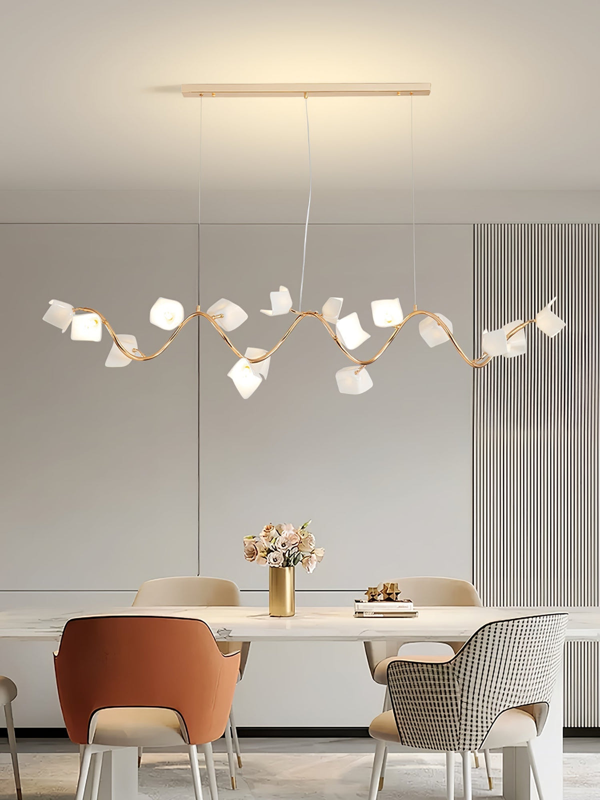 Arthearae Postmodern Luxury Flora Ceramics Chandelier