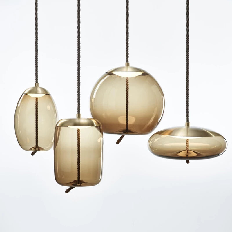 Todunal Nordic LED Pendant Light, Decorative Glass