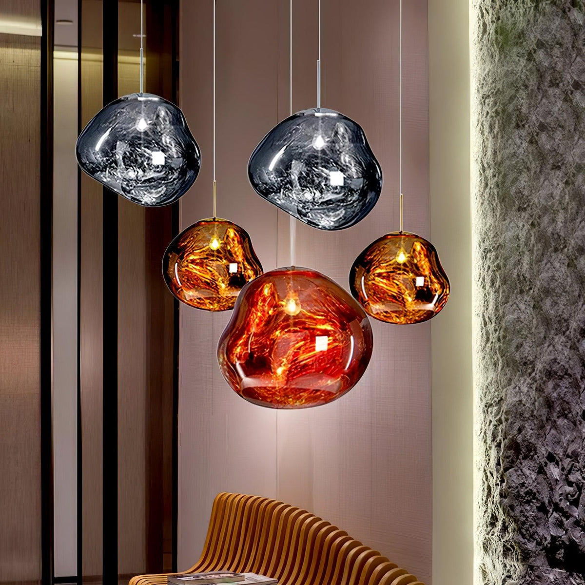 Niriena Pendant Lamp Modern Lava Acrylic