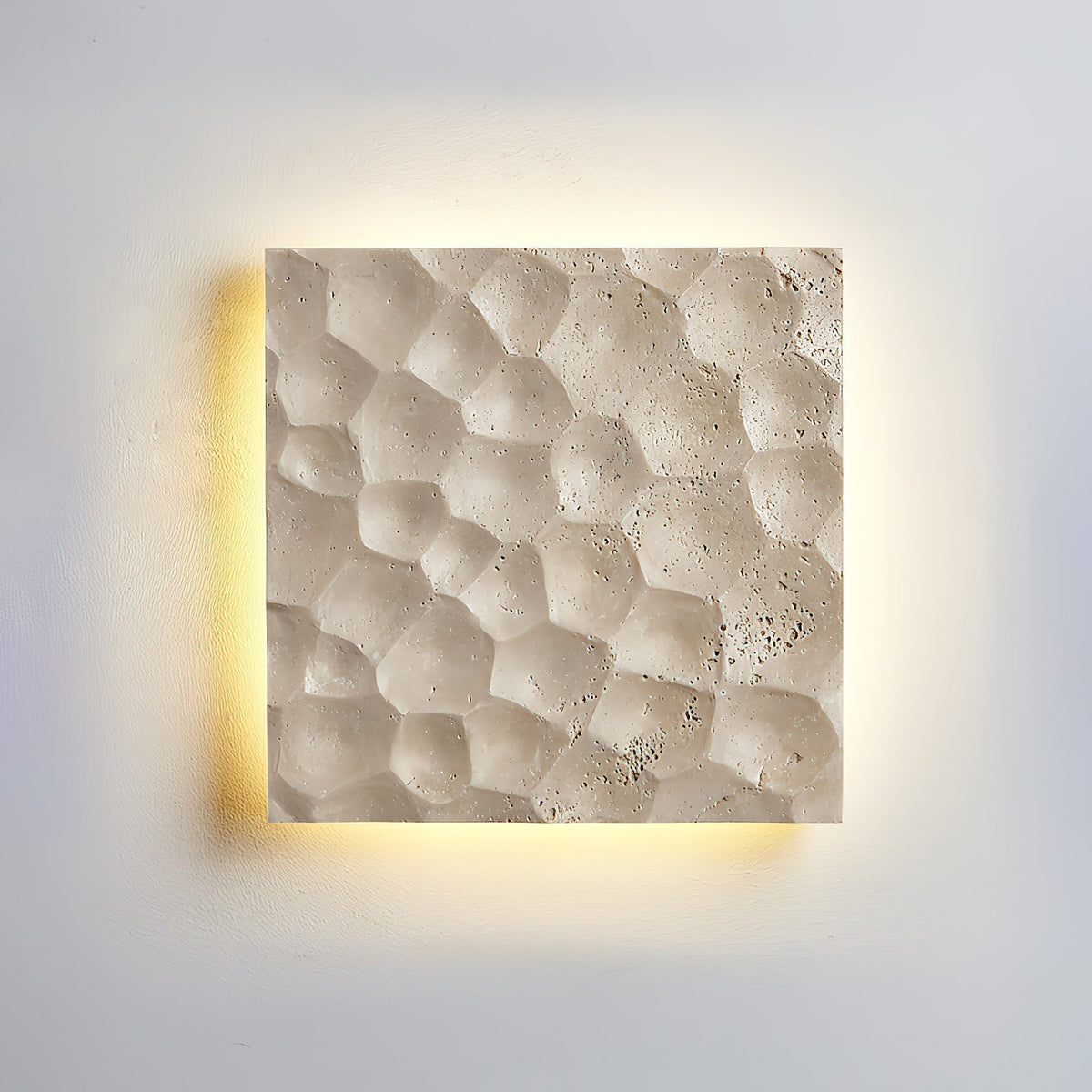 Vedoreth Panel Travertine Sconce Wall Lamp