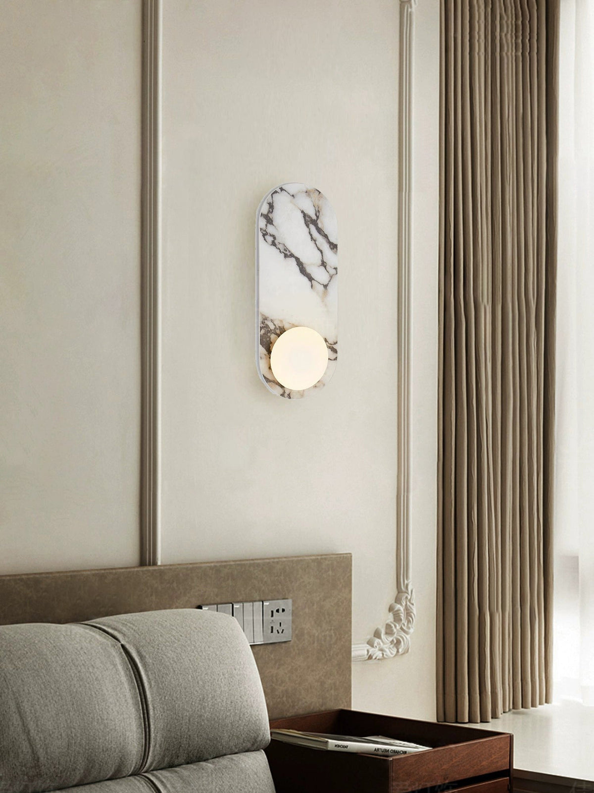 Covelyra Marble Glass Wall Lamp