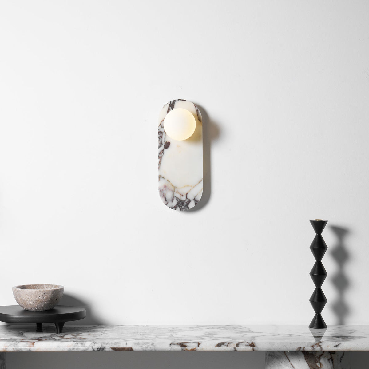 Covelyra Marble Glass Wall Lamp