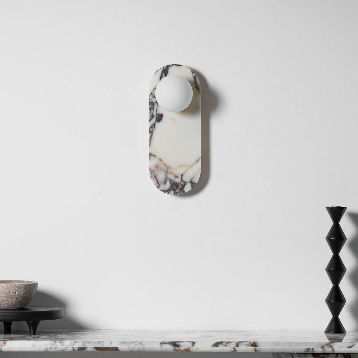 Covelyra Marble Glass Wall Lamp