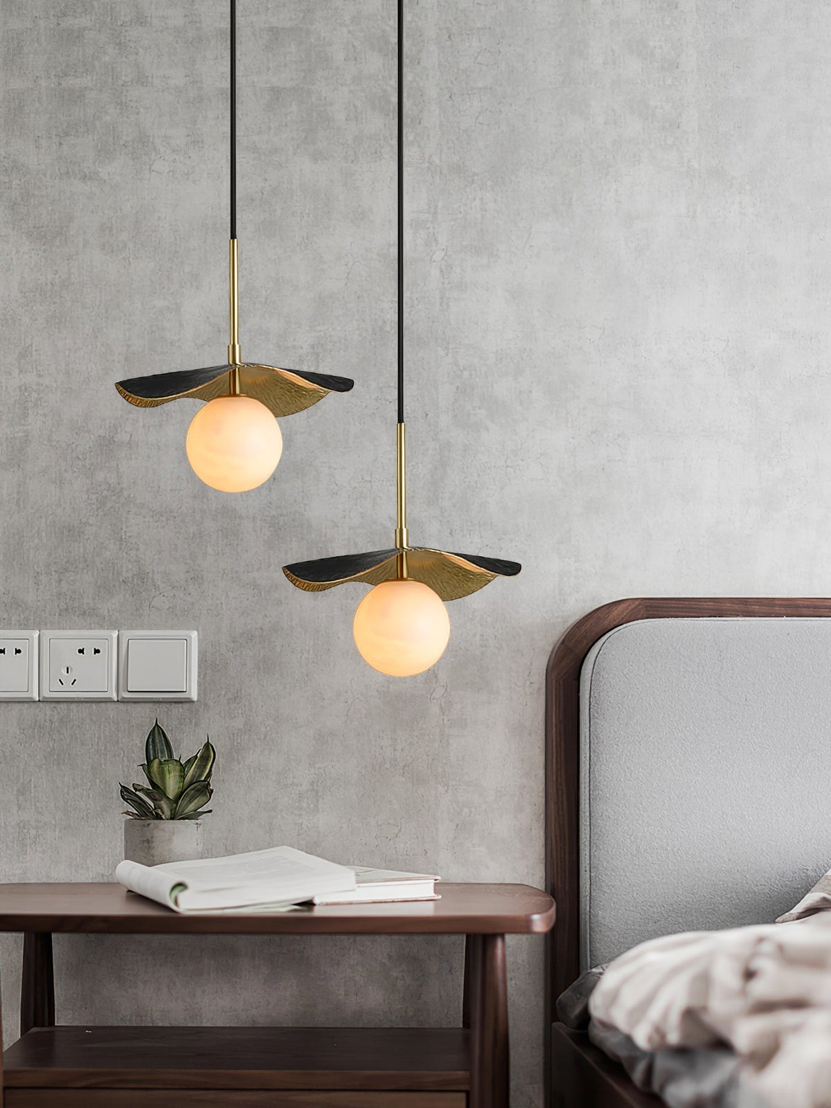 Zaraeen Brass Alabaster Pendant Light