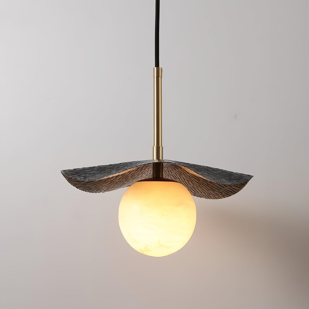 Zaraeen Brass Alabaster Pendant Light