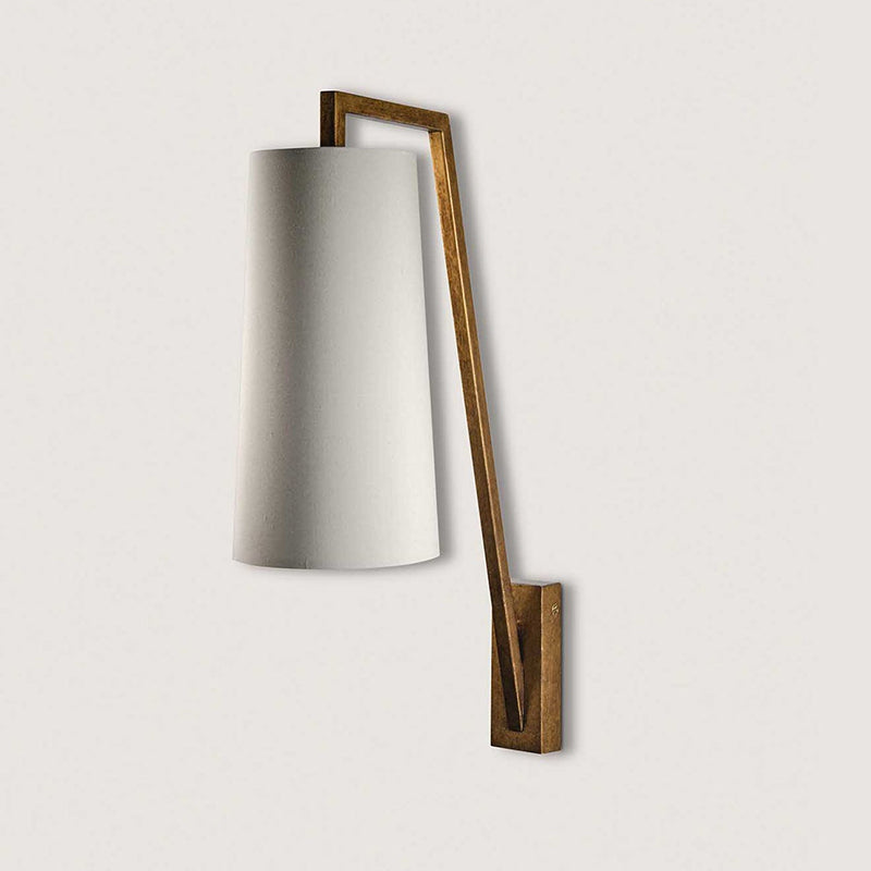Myvarira Brass Fabric Wall Lamp