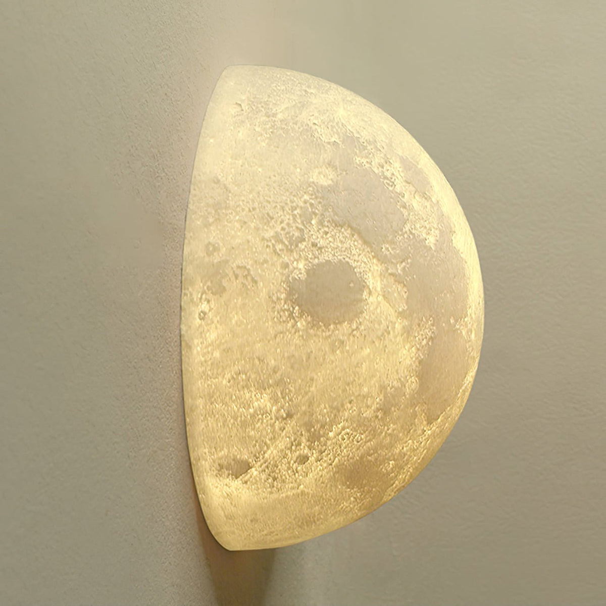 Brivel Nordic Art Moon 3D Plastic Wall Lamp