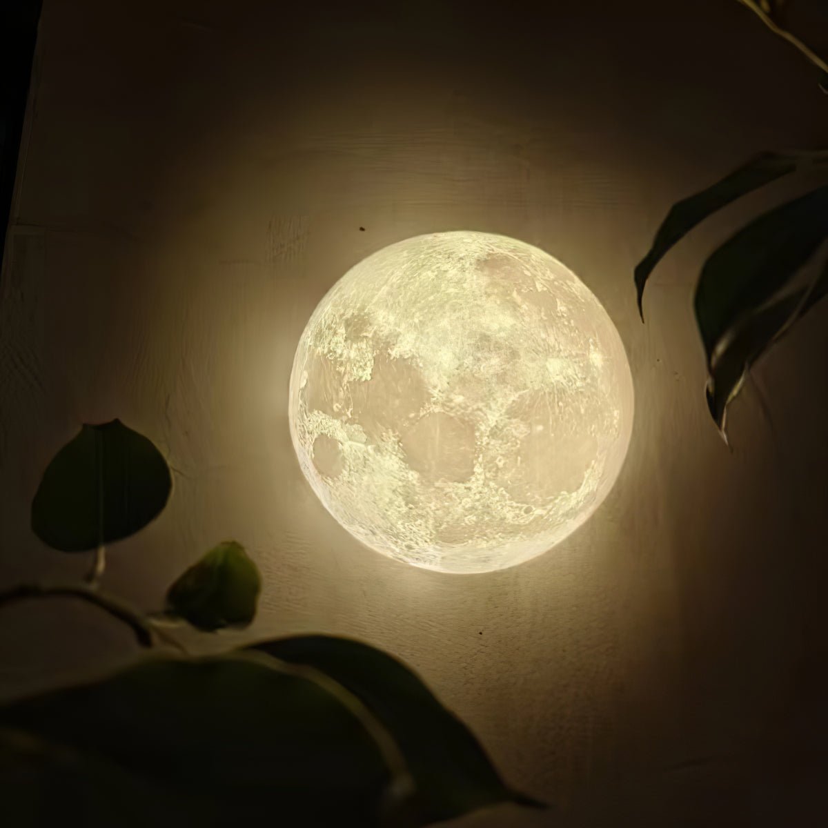 Brivel Nordic Art Moon 3D Plastic Wall Lamp