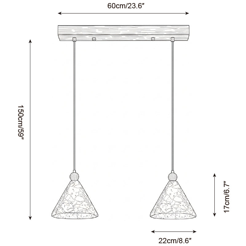 Calisenne Pyramid Pendant Lamp