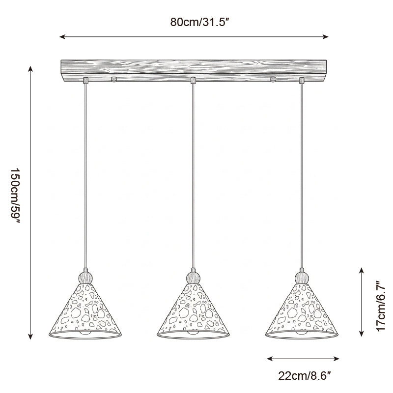 Calisenne Pyramid Pendant Lamp