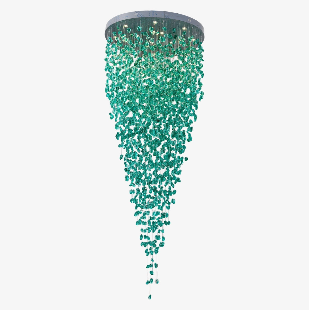 Belora Postmodern Luxury Stone Crystal Chandelier