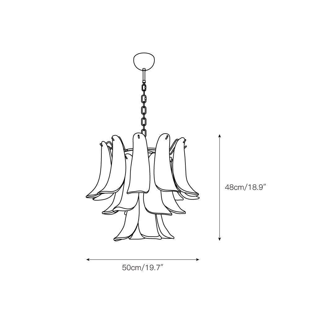 Orshaan Postmodern Luxury Glass Chandelier