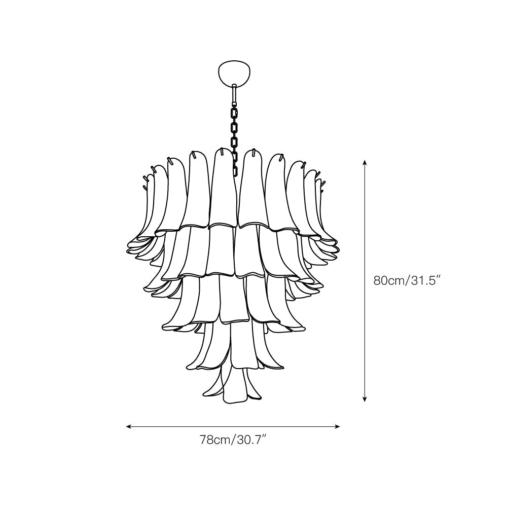Orshaan Postmodern Luxury Glass Chandelier