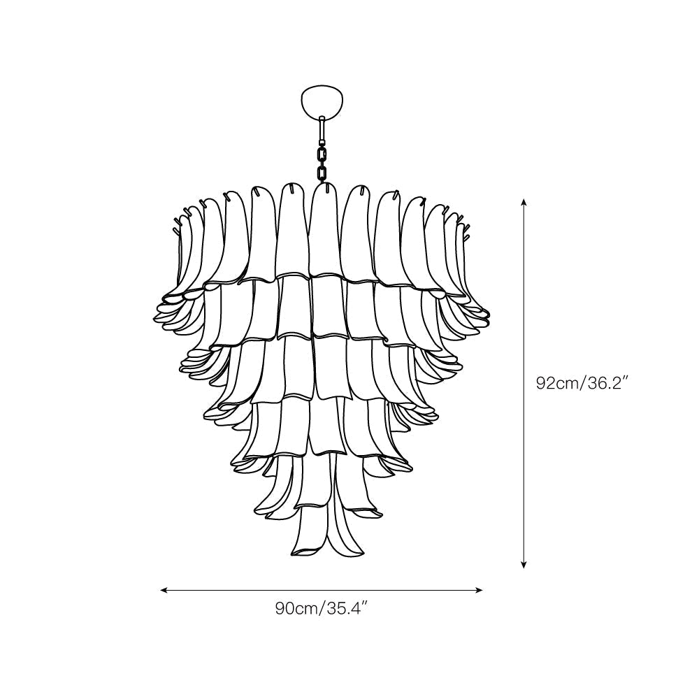 Orshaan Postmodern Luxury Glass Chandelier
