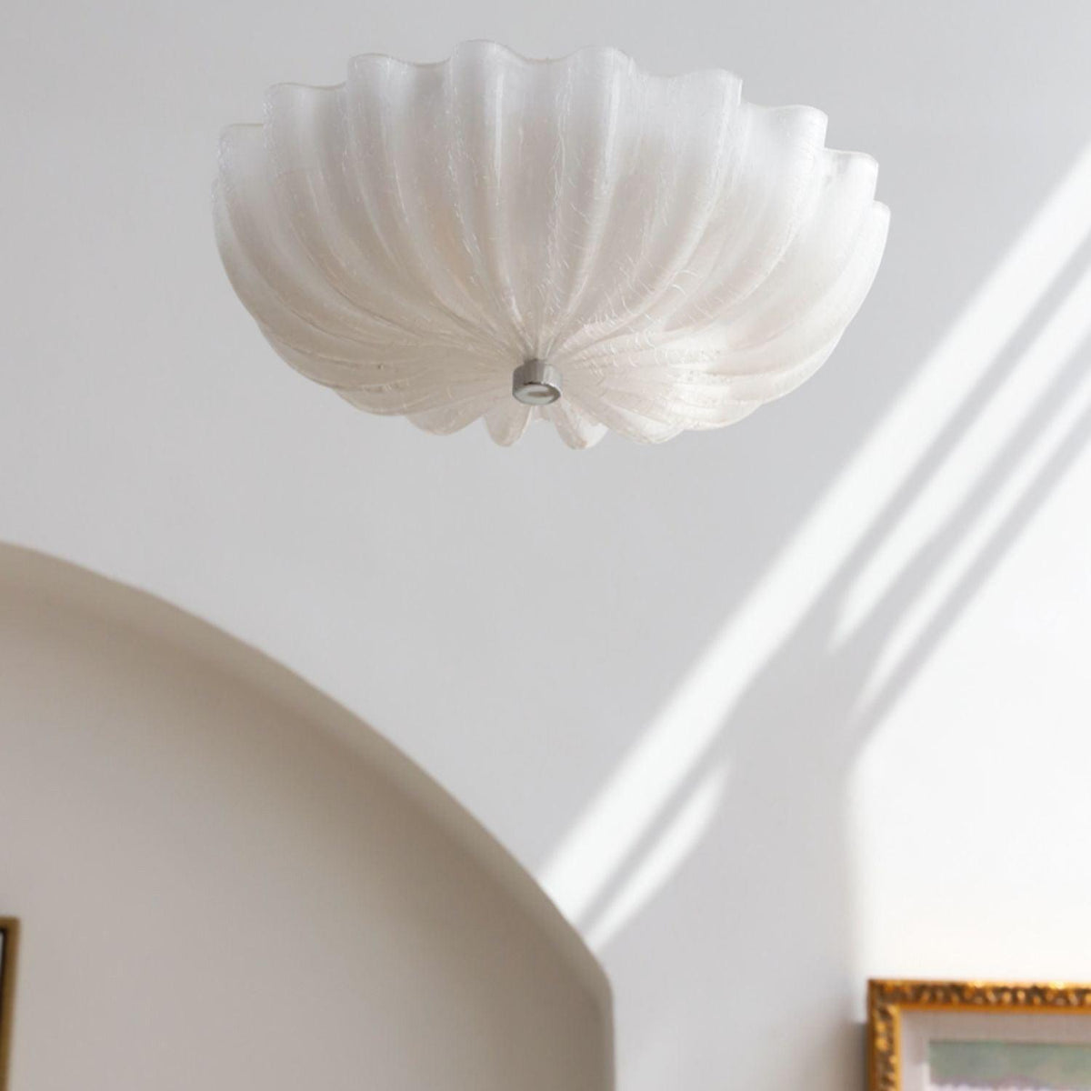 Dodunek Blown Glass Ceiling Light